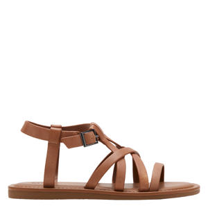 leren sandalen bruin