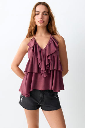 haltertop roze