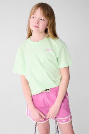 T-shirt met backprint groen