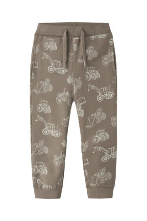 regular joggingbroek lichtbruin