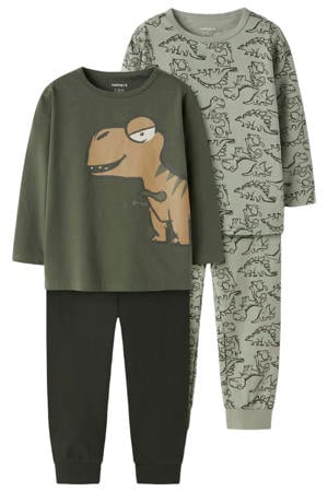 pyjama - donkergroen/lichtgroen (set van 2)