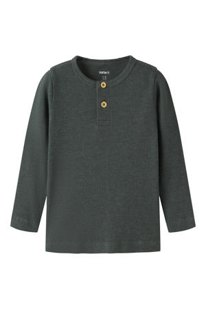 longsleeve - grijsgroen