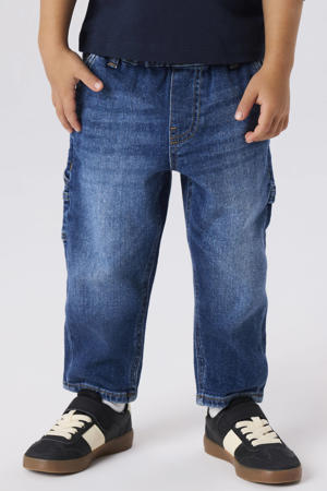 NMMBEN loose fit jeans dark blue denim