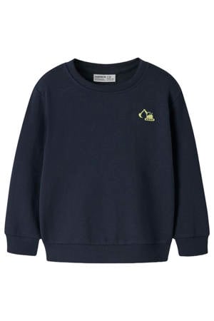rechtvallend sweater - donkerblauw