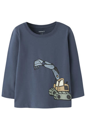 longsleeve met print - blauw