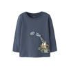 NAME IT MINI longsleeve met print - blauw