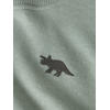 NAME IT MINI rechtvallend sweater met print - groen
