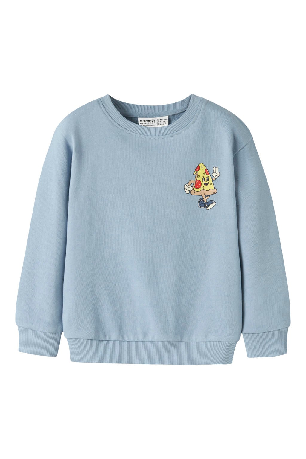 NAME IT MINI sweater met print - lichtblauw
