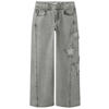 NAME IT KIDS NKFBELLA SKATER loose fit jeans light grey denim