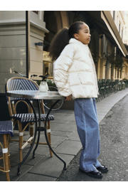 thumbnail: NAME IT KIDS NKFROSE wide leg jeans met print en studs - mediumblauw