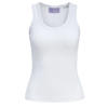 JJXX GIRL tanktop rib gebreid - wit
