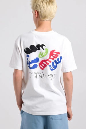 T-shirt met backprint wit