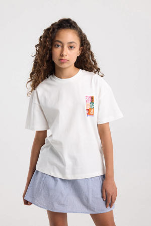 T-shirt met backprint wit