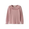 LIL' ATELIER MINI longsleeve met ruches - roze