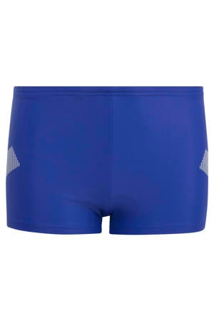 zwemboxer met logo - blauw