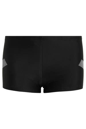 zwemboxer met logo - zwart