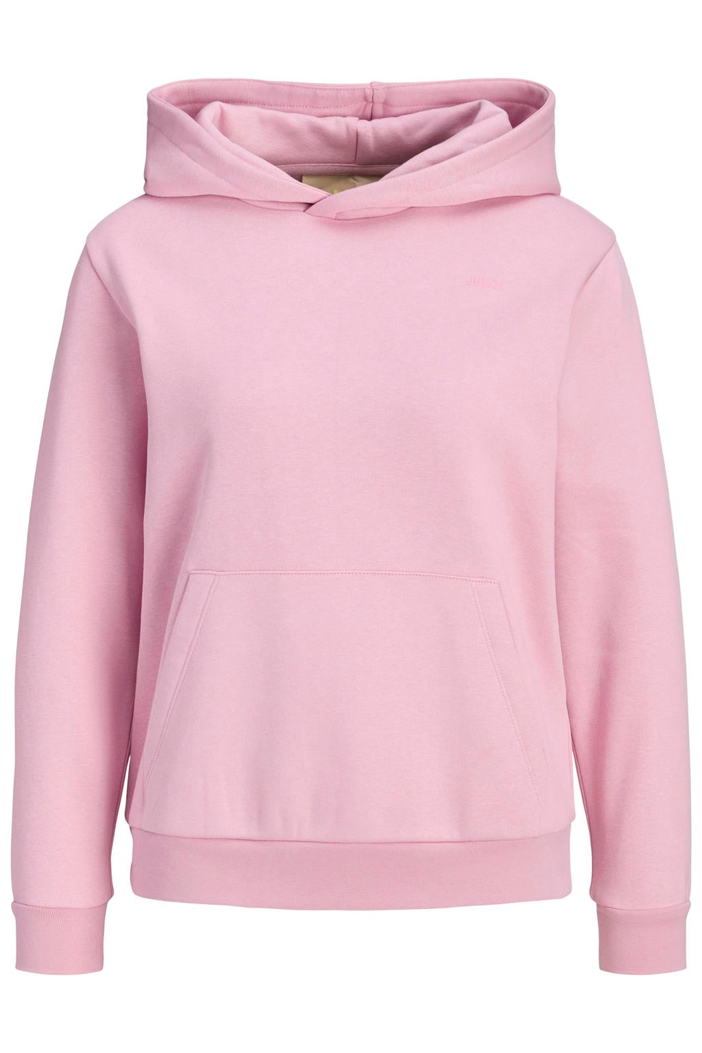 Roze meisjes JJXX GIRL sweat hoodie met effen, lange mouwen en capuchon