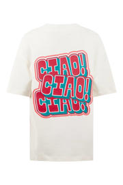 thumbnail: Shoeby T-shirt met backprint ecru