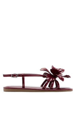 sandalen donkerrood