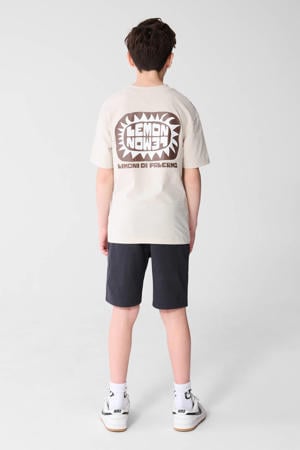 T-shirt met backprint beige