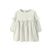 LIL' ATELIER MINI gebloemde korte jurk wit