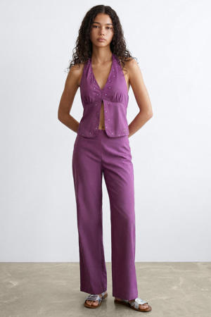 casual broek paars