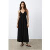 MANGO TEEN maxi jurk gebreid zwart