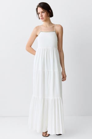 maxi jurk wit