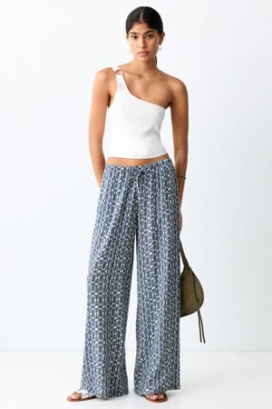 casual broek donkerblauw