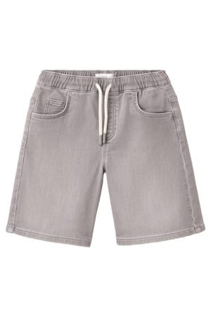 short grey denim