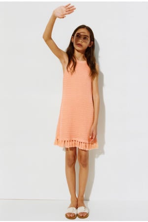 midi jurk oranje
