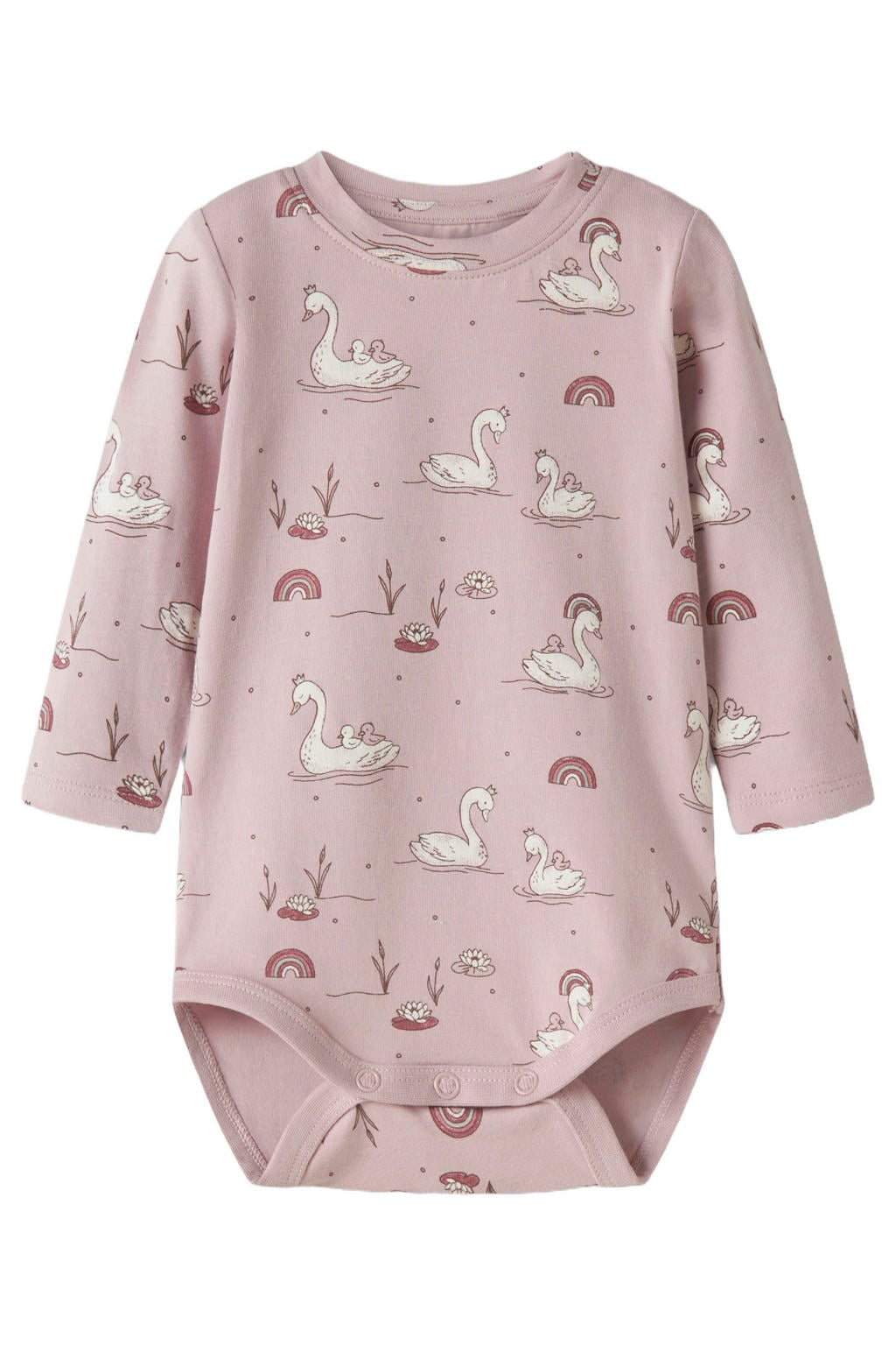 GUPPY BABY romper met print - lichtroze