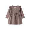 GUPPY BABY sweatjurk met ruches en print - oudroze