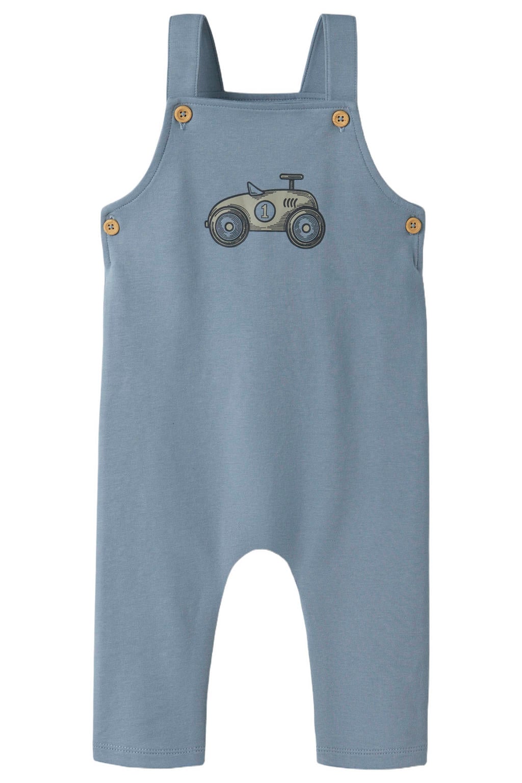 GUPPY BABY sweat tuinbroek met print - blauw