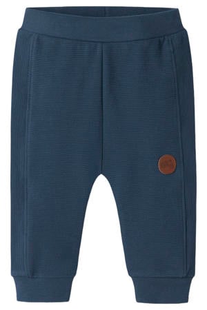 katoenen regular fit babybroek - donkerblauw