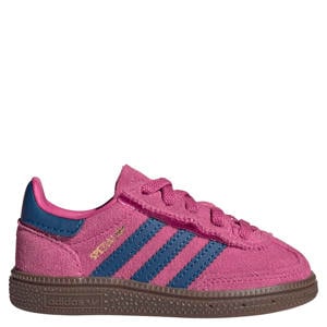 Handball Spezial suède sneakers met elastische veters roze/blauw