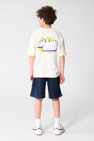 T-shirt met backprint ecru