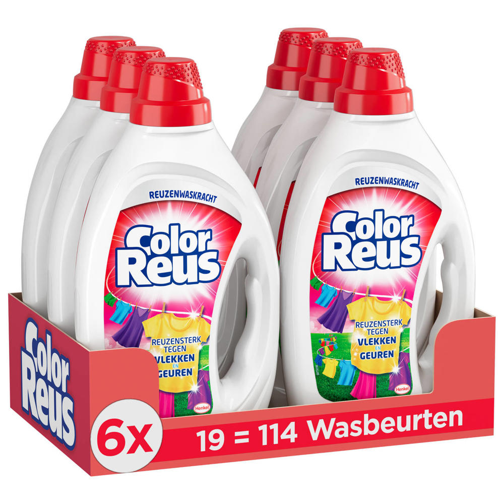 Witte-Reus Gel 855ml - 6 x 19 wasbeurten - 114 wasbeurten