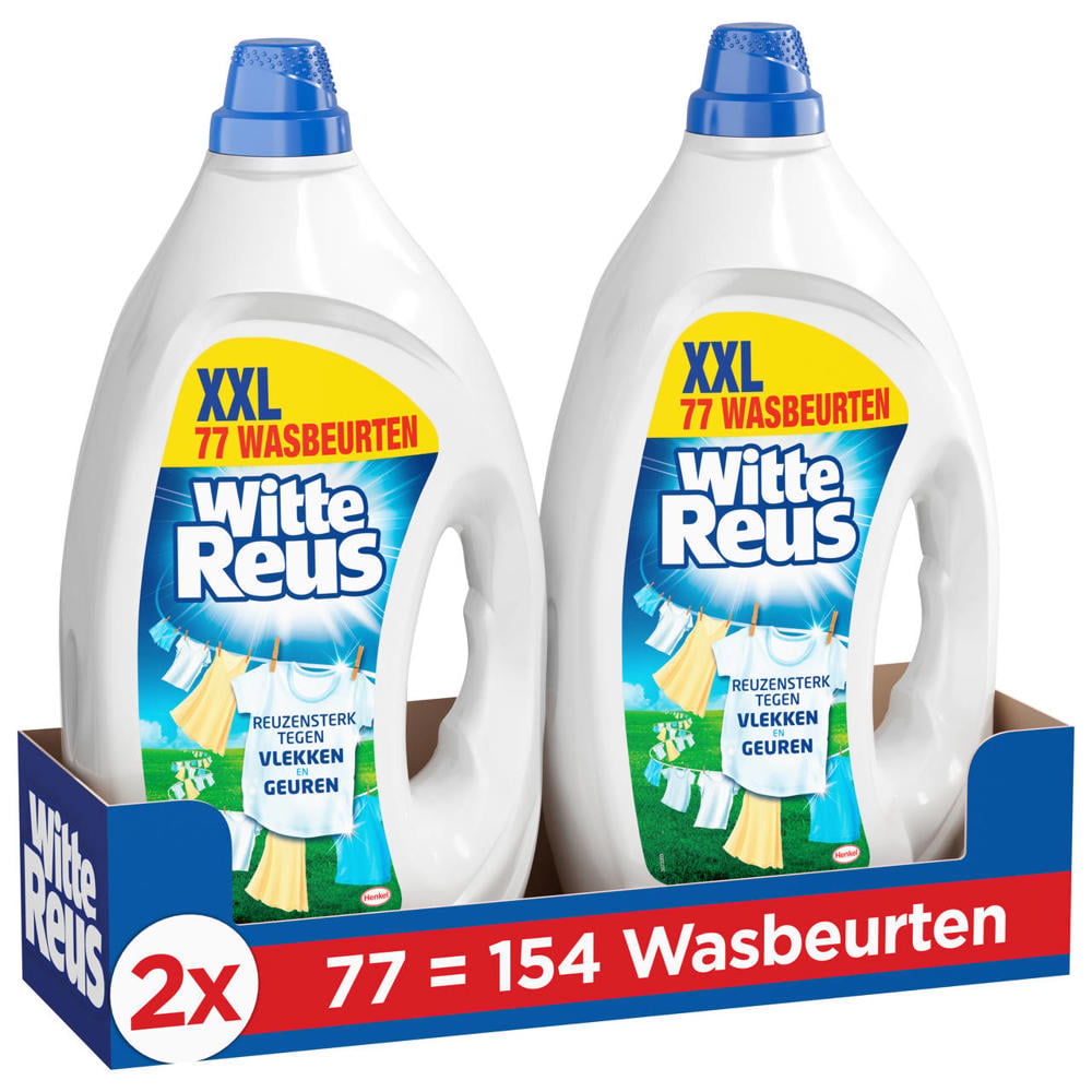 Witte Reus Gel 3.465L -2 x 77 wasbeurten - 154 wasbeurten
