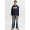 JACK & JONES JUNIOR hoodie met logo - donkerblauw