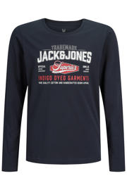 thumbnail: JACK & JONES JUNIOR longsleeve met logo - donkerblauw