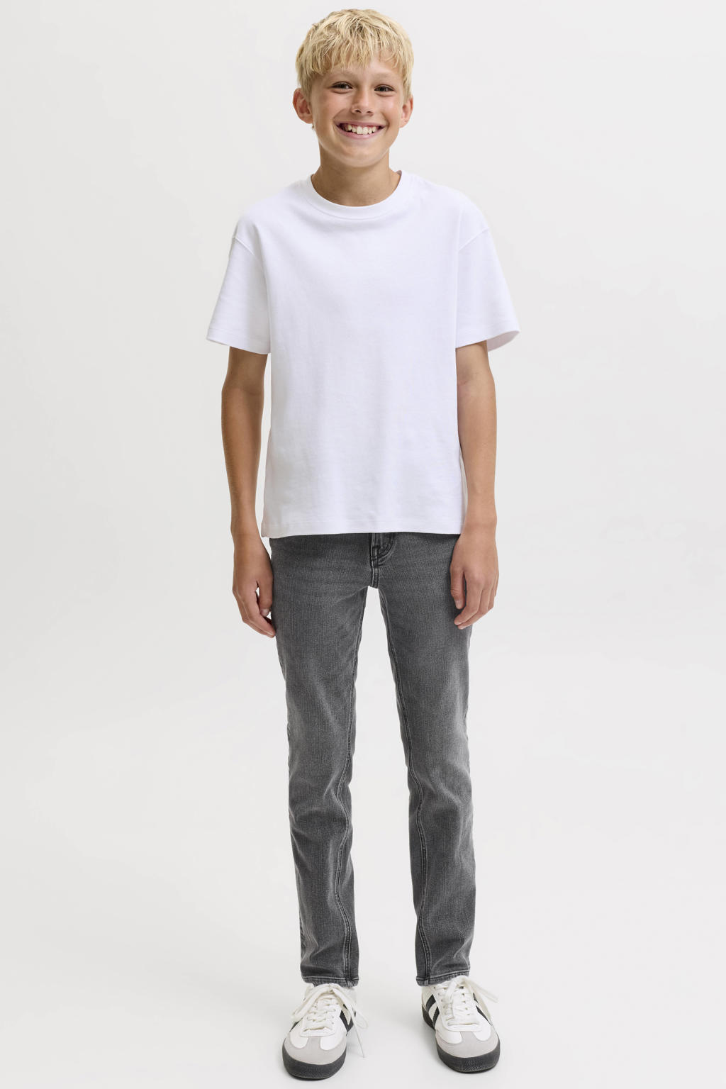 JACK & JONES JUNIOR JJICLARK JJORIGINAL regular fit jeans - zwart