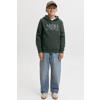 JACK & JONES JUNIOR hoodie met logo donkergroen