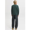 JACK & JONES JUNIOR sweater met tekst - donkergroen