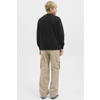 JACK & JONES JUNIOR sweat sweater met tekst - zwart