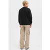 JACK & JONES JUNIOR sweater met tekst - zwart