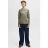 JACK & JONES JUNIOR longsleeve met logo - grijsgroen