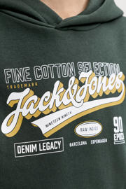 thumbnail: JACK & JONES JUNIOR sweat sweater met logo - donkergroen