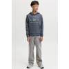 JACK & JONES JUNIOR hoodie met logo - grijsblauw