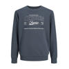 JACK & JONES JUNIOR sweater met logo - grijsblauw